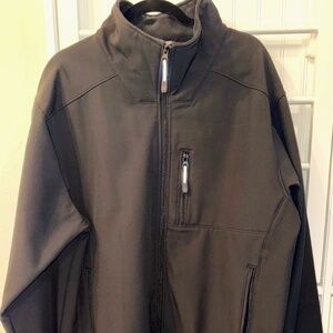 Roper Mens XL Full Zip Lightweight Jacket with Zip pockets Black NWOT